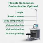 Ultrasonic Body Weight Scale Electronic Height BMI Blood Pressure Check Up Kiosk for sale