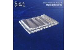 China Custom Clear Textured Pyrex Led Cover Lens For Led Lighting Output supplier