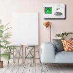 White Smart Digital Room Thermostat With Backlight , Wireless Central Heating Control Systems for sale