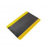 Black And Yellow Antistatic Conductive Cleanroom ESD Anti Fatigue Mat With Lock for sale