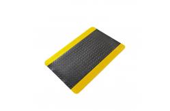 China Black And Yellow Antistatic Conductive Cleanroom ESD Anti Fatigue Mat With Lock supplier