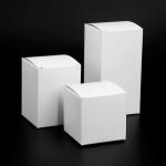 Thickened Small White Box Folding Packaging Box Cosmetic White Cardboard Box
