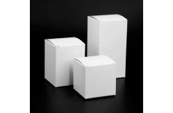 China Thickened Small White Box Folding Packaging Box Cosmetic White Cardboard Box supplier