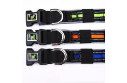 China Customization Reflective Dog Head Collar Polyester Luxurious Outdoor Cat Collar supplier