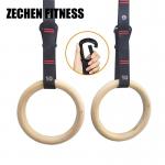 Gravity Fitness Wooden Gymnastic Rings Rogue Fitness With Adjustable Straps for sale