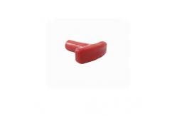 China Latch Operation Cable End Fittings Red T-Handle With Brass Threaded Insert supplier
