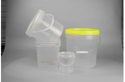 China Clear Plastic Bucket Container With IML Thermal Transfer Or Screen Printing supplier