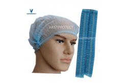 China Sterilized Nonwoven PP Disposable Cap Strip Cap Mob Cap Bouffant Cap supplier
