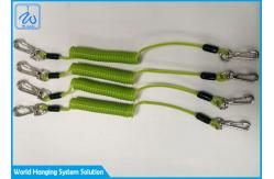 China 30cm Coated PU Retractable Extension Spring Safety Cable supplier