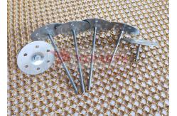 China Metal 35mm Round Disc Insulation Anchors With Self Locking Dome Cap Washer supplier