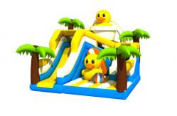 China Duck Themed PVC 6x5.5x5.4m Inflatable Combos Party Blow Up Bouncer supplier