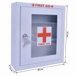 Empty Steel Medicine Lock Box Wall Mounted