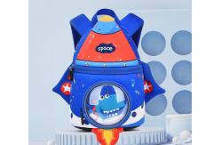 China Rocket Shape SBR Children Backpack 3D Neoprene Education Bag 31 * 24 * 15 Cm supplier