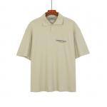 Classic Summer Blank T Shirts Polo Neck Breathable Casual Short Sleeve
