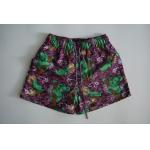 Dye Sublimated Short Swim Shorts , Purple Board Shorts With Mesh Lining / Pockets for sale