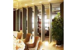 China Commercial Folding Partition Doors / Melamine Board Movable Wall Partitions supplier