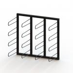 Metal Display Vinyl Roll Wall Rack / Industrial Wall Mount Vinyl Storage Rack for sale