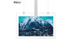 China Super Slim Floor Standing Digital Signage OLED Two Sided Display Transparent 43Inch supplier