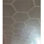 Plain Hexagonal Sound Absorption Ceiling Panels Pre Painted 404mm
