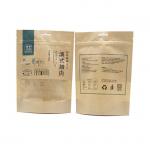 Heat Seal Biodegradable Stand Up Pouches Compostable Resealable Bags for sale