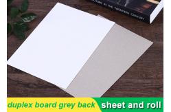 China 250g white duplex board Grey Back Duplex Board Paper For Printing Box supplier
