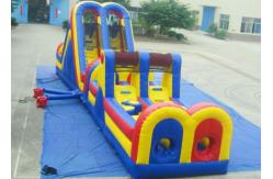 China Customized Inflatable Obstacle Course Inflatable Bouncy Jumping Castle With Slides supplier