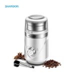Adjustable White Electric Coffee Bean Grinder Portable 10 Settings With Stainless Steel Bowl for sale