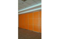 China Wooden Portable Movable Partition Walls / Folding Room Divider with Aluminium Track supplier