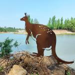 Corten Steel Garden Metal Ornaments Rust-Resistant For Garden Decoration for sale