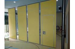 China Acoustic Material Banquet Hall Folding Partition Walls With Sliding Aluminium Track Roller supplier
