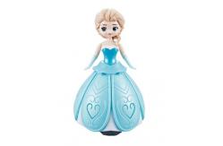 China Custom Dancing Princess Universal Spinning Cool Light Music Aisha plastic Toy figure supplier