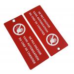 Waterproof Custom Pensonal Items Plastic Safety Tag Identicication Tag for sale