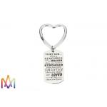 No Distortion Polished 304 Stainless Steel Engraved Keychain for sale