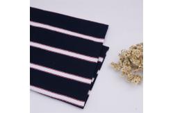 China Breathable Durable Elastic And Strong Durable Striped Knit Fabric For T-Shirt supplier