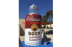 China Sealed soup flavored blanket can inflatable, inflatable can, inflatable bottle model supplier