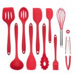 10 Piece Silicone Kitchen Cooking Utensil Set LFGB for sale