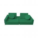 10 Piece Microsuede Kids Play Sofa Set With Protective Inner Liner for sale