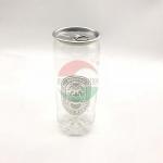 500ml Transparent Beverage Cans , Food Grade PET Plastic Soda Can Covers for sale