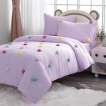 5 Piece Girls Toddler Bedding Set Childrens Comforter Sets Skin Friendly With Microfiber Fabric for sale