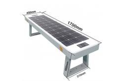 China 304SS Smart Solar Bench Begonia Wood Solar Powered Charging Benches supplier
