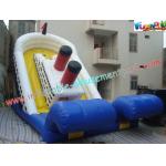 Outdoor Large 0.55mm PVC tarpaulin Commercial Inflatable Titanic Slide for Kids Playing for sale