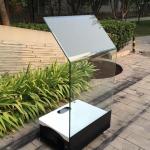 Rear Projection Film 30 Inch Interactive Touch Kiosk Holo Transparent Glass With File Transfer Software for sale