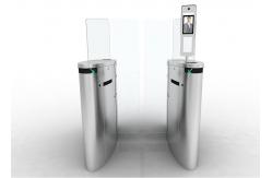 China Optical Passage Access Control Turnstile Gate Arylic Wing Sliding Lane Barrier 30 Watt supplier