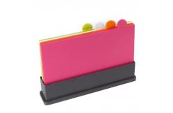 China 33.8cm Plastic Chopping Board Set With Stand supplier
