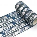 Custom 15mm*10m Decorative Packing Tape Printed Foil Washi Tape