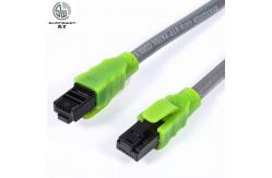 China Luminous Ethernet Patch Cable 4P PVC LSZH Jacket High Speed Copper Cable supplier