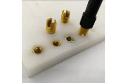 China M4 M5 M6 Screwed Threaded Brass Insert Nuts Zinc Plated DIN 7965 supplier