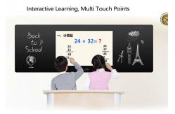 China Customized 75 Inch Small Smart Digital Blackboard Magnetic Electronic Blackboard supplier
