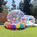 Inflatable Transparent Bubble House Tent 5m Customize Logo Size for sale