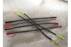 China Reflective Elastic Rubber Zipper Puller Soft Silicone Ending Tips For Garment supplier